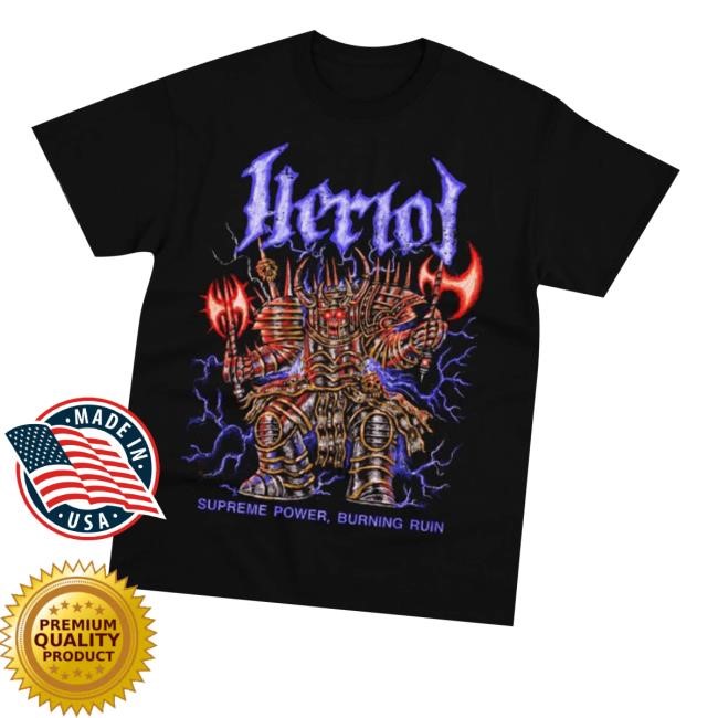 Burning Ruin T-Shirt Heriotmetal Merch Store