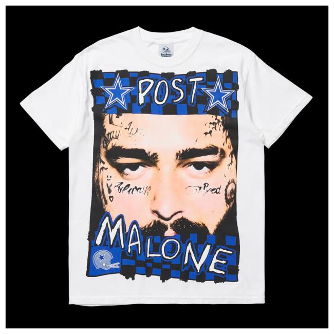 Official Thentwrk Store Post Malone Dallas Cowboys Posty Tee Shirt Ntwrk