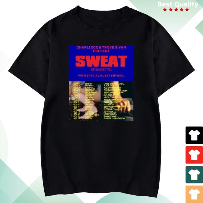 Charli Xcx Store The Sweat Tour Long Sleeve Shirt