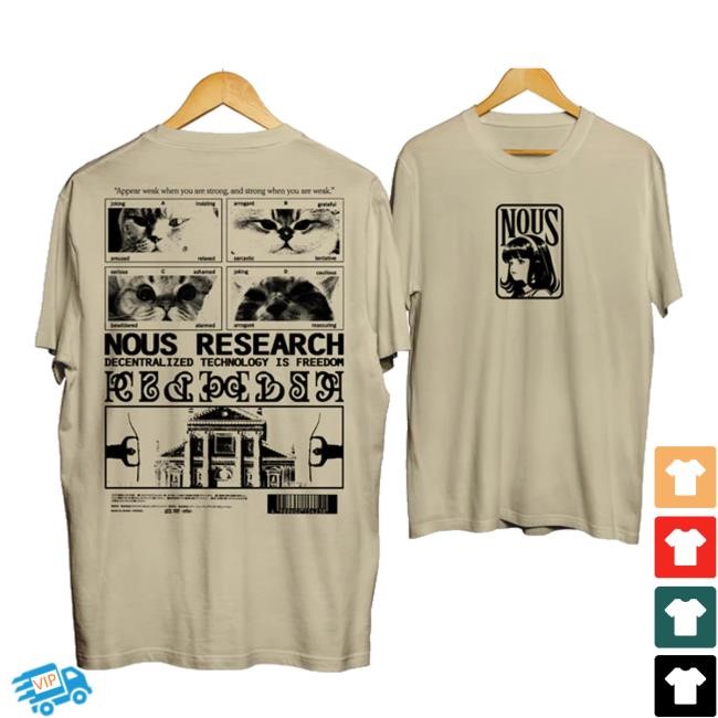 Nousresearch Store Nous Research Cat Crewneck Sweatshirt