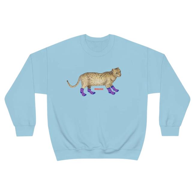 Official OT5 Daily Mixoloshe Merch Store The Mixoloshe Leopard Crewneck Sweatshirt OT5Dailys Apparel Clothing Shop