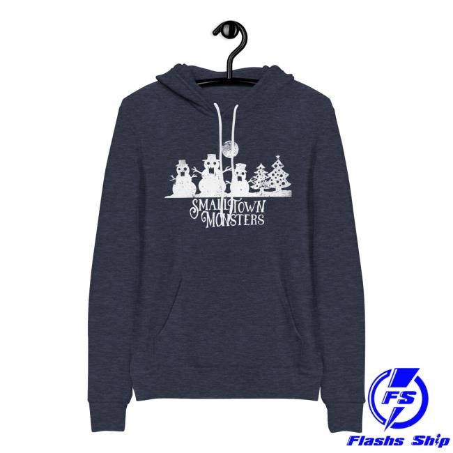 Small Town Monsters Snowman Hooded Sweatshirt