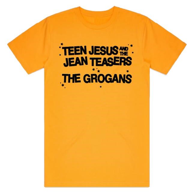 The Amity Affliction Store Merch The Grogans The Grogans & Tjjt Tour Tee Gold Tee