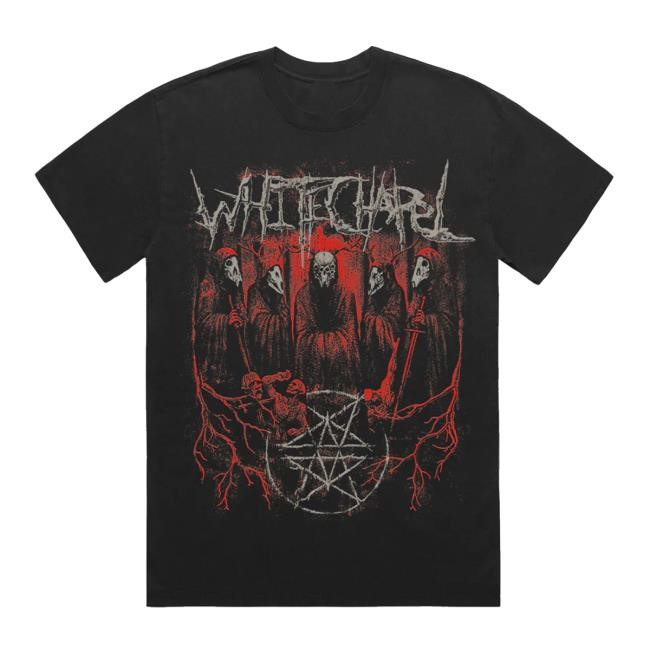 Trending Whitechapel Merch New Merch Store Shadowed Sun Faded Black Tee Shirt