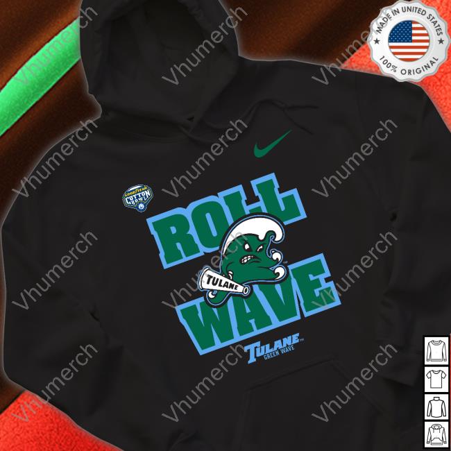 Goodyear Cotton Bowl Classic Roll Wave Tulane Green Wave Tee Shirt