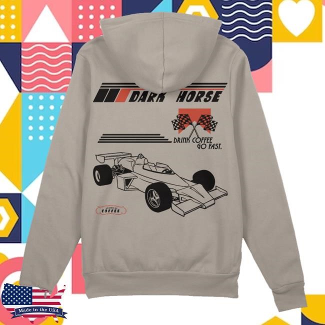Limited Dark Horse Coffee Roasters Merch Store Race Car Hooded Sweatshirt