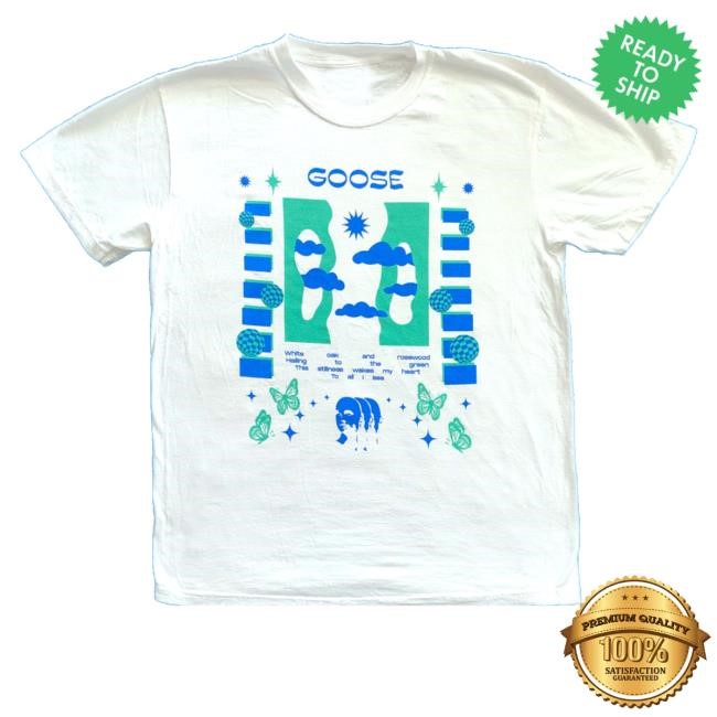 Thunder Shout Goose Official Rosewood Heart Shirt Solid White