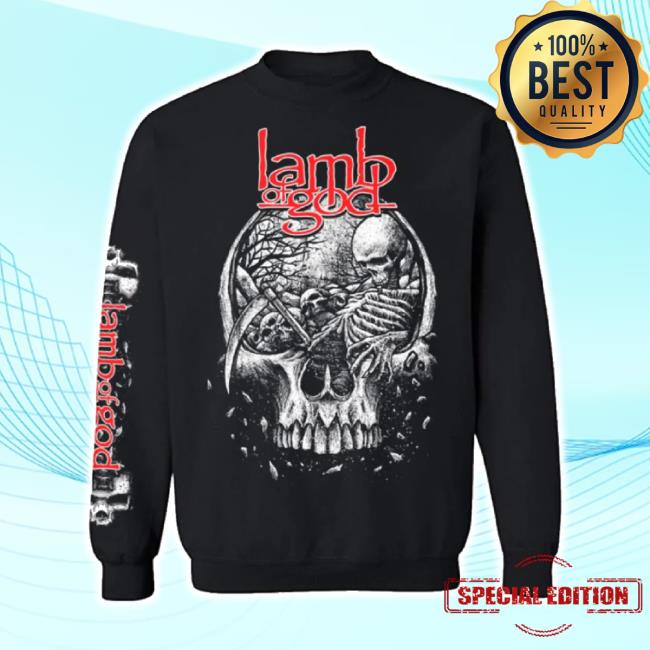 Trending Lamb Of God Merch Store Tomb Skull Hoodie Sweatshirt Lamb Of God Apparel Clothing Shop