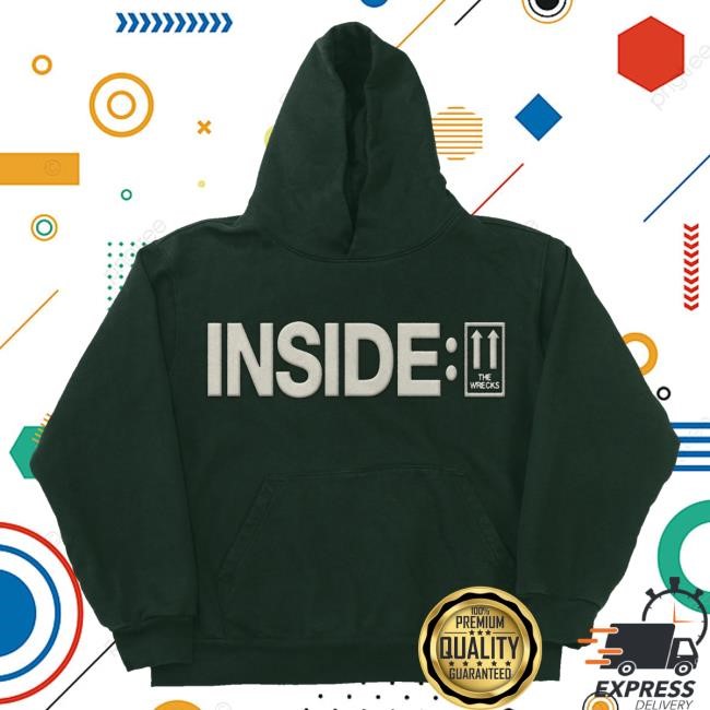 Official The Wrecks Merch Inside Puff Print Crewneck Sweatshirt