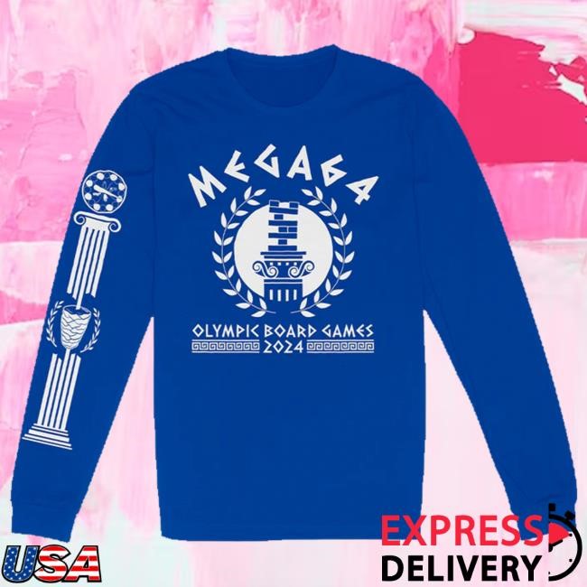 Mega64 Merch Olympic Board Games 2024 Long Sleeve t-shirt, hoodie, tank top, sweater and long sleeve t-shirt