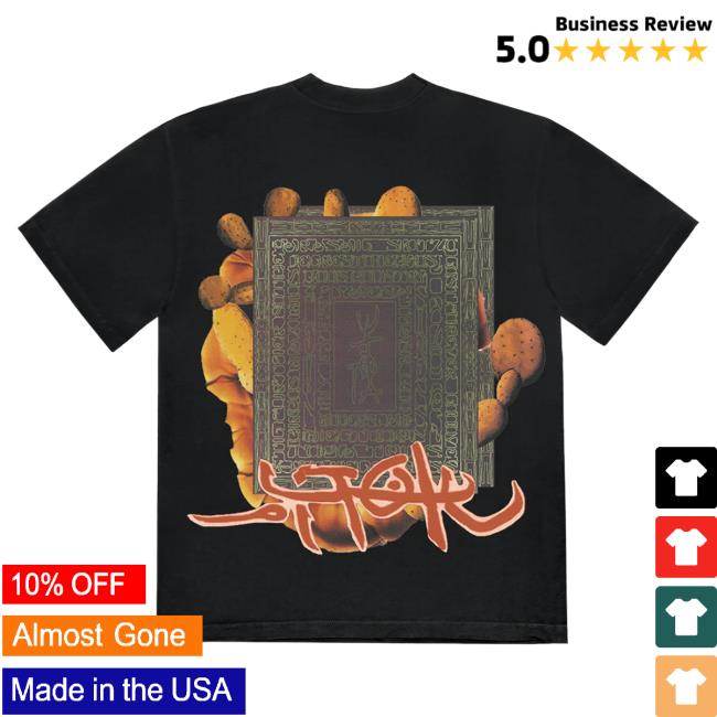 Official Travis Scott Merch Store Travis Scott Utopia Manuscript Long Sleeve Hot Shirt Black TravisScott Shop