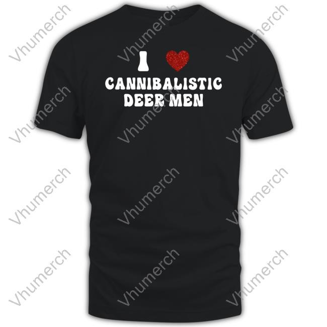 Alsmysterytail I Love Cannibalistic Deer Men Long Sleeved T-Shirt