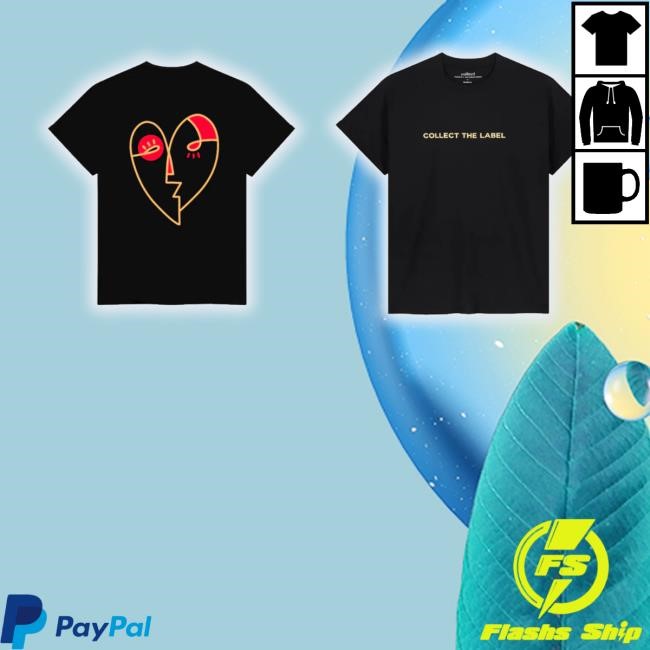 Trending Heart Oversized Tee Black Crewneck Sweatshirt