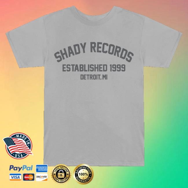 Shady Records Merch Established In '99 Varsity T-Shirt, Hoodie, Tank Top, Sweater And Long Sleeve T-Shirt Shady