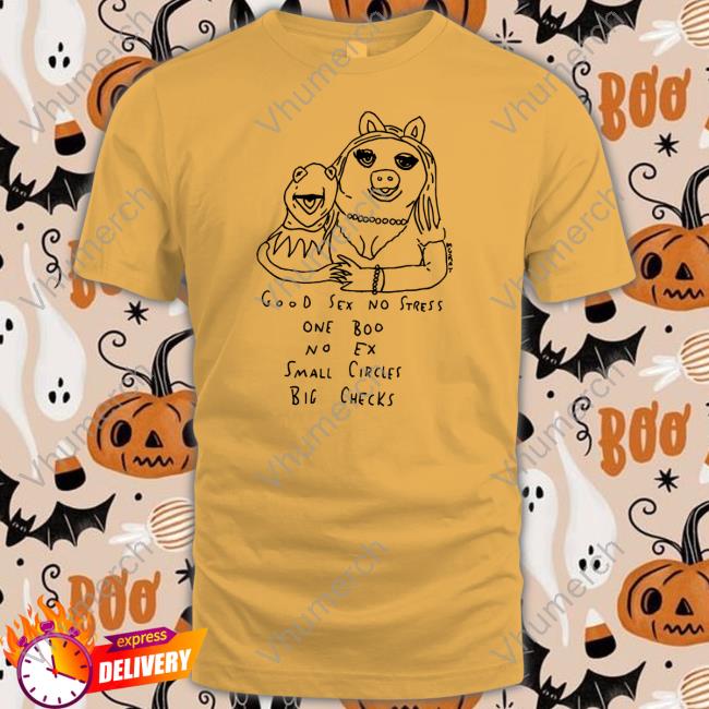 Good Sex No Stress One Boo No Ex Small Circles Big Checks Tee