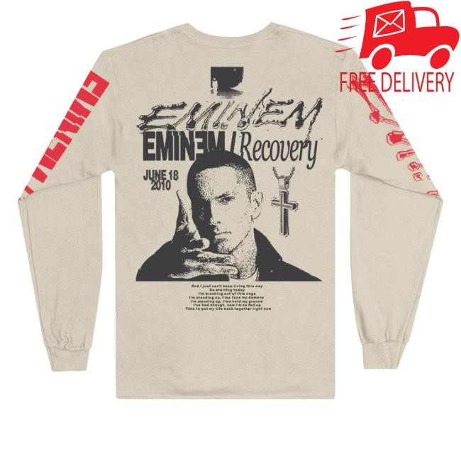 Eminem Merch Shop The Eminem Recovery Longsleeve Tee