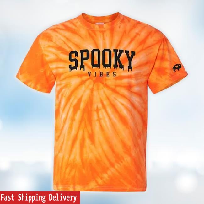 Buffaloveapparel Spooky Vibes Tie Dye Sweater