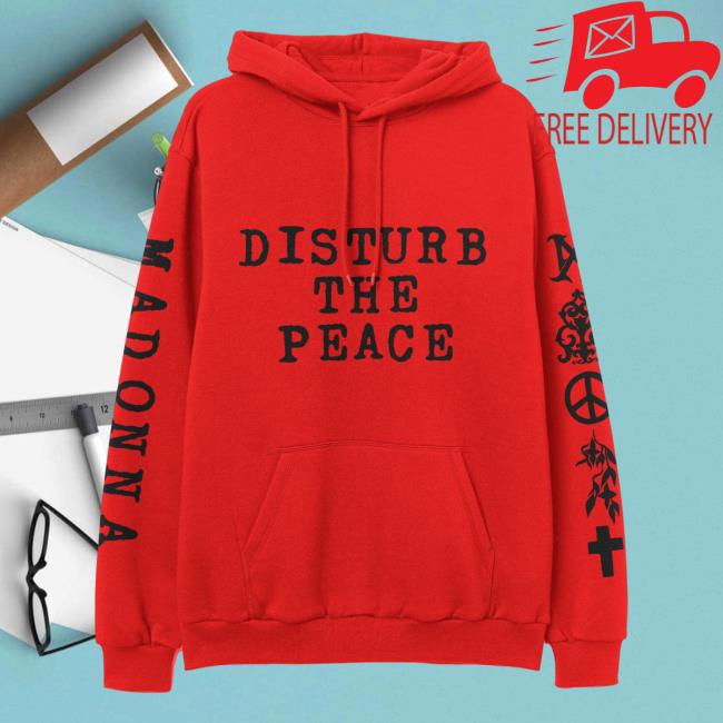 Official Madonna Merch Store Disturbe The Peace Red Sweatshirts Madonna Louise Ciccone Clothing Shop