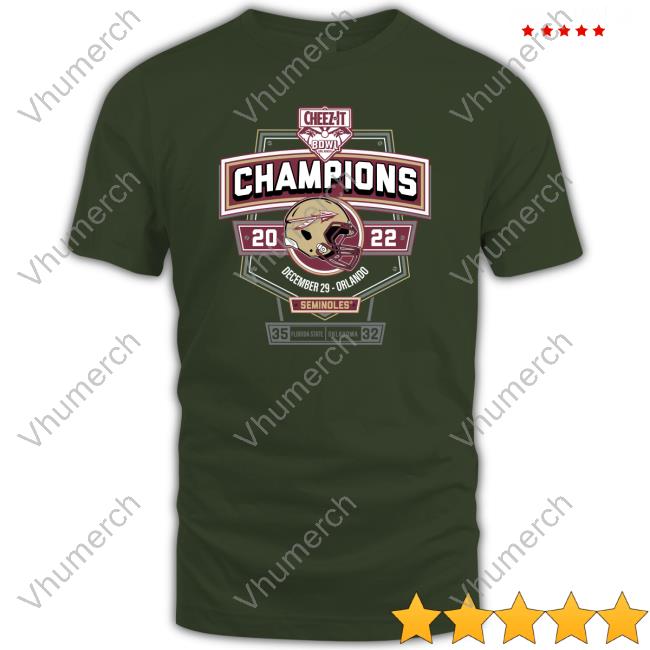 Fcs Merch Cheez It Bowl Champions Florida State 35 Oklahoma 32 Shirt