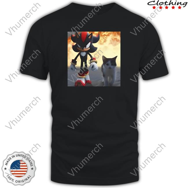 Official Limited Shadow The Hedgehog And Cat Tee