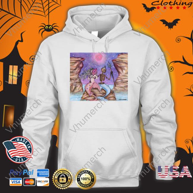Marcos Alvarado Sea Of Love Long Sleeve Tee Mermaid & Skull Marcos Alvarado Sea Of Love Shirt