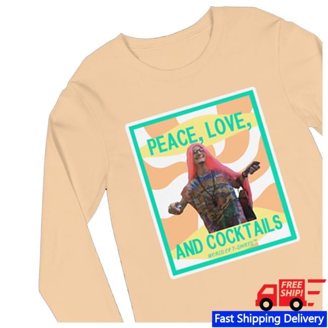 World Of Tshirts Merch Shop Store Official Peace, Love & Cocktails Tank Top