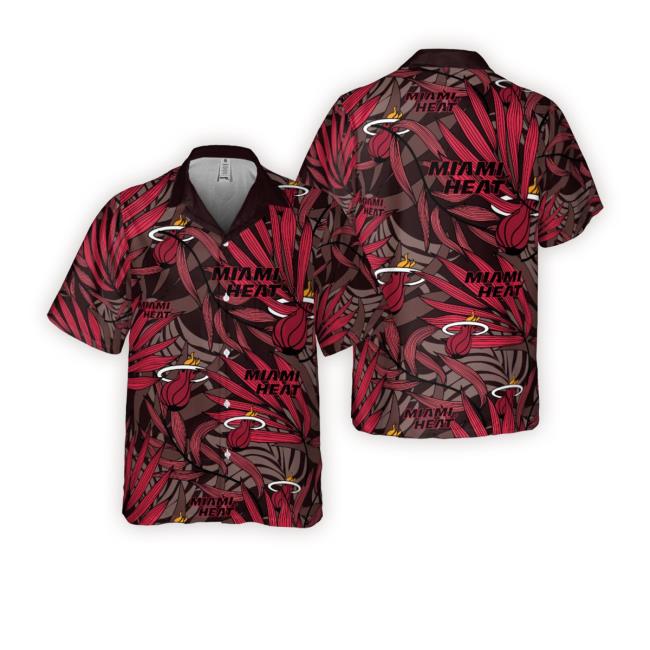 Official Miami Heat Unique Hawaiian Tee Shirt