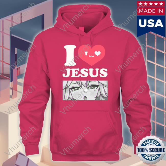 Vshojo Shop Nyannyanners Nyatasha Nyanners I Love Jesus Hoodie