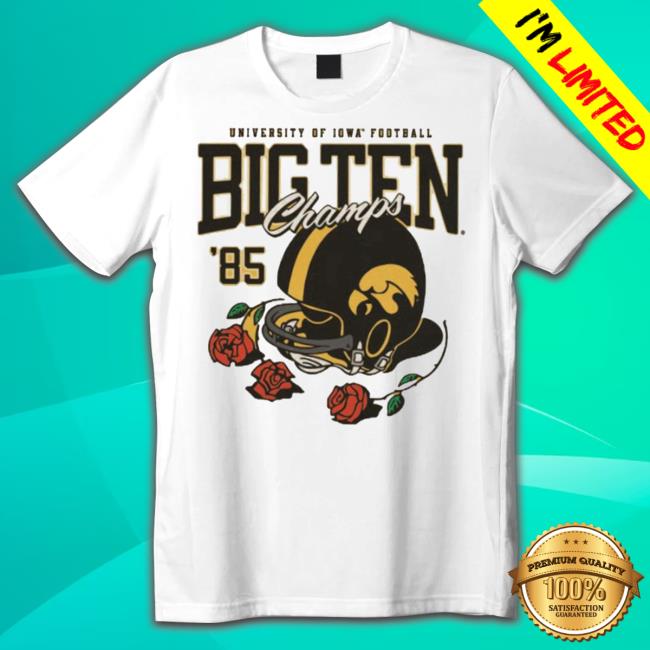 University Of Iowa Football 1985 Big Ten Champions Helmet Roses Sweatshirt
