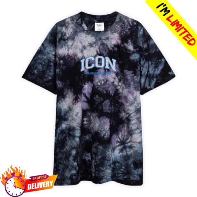 Official Ramitheicon Merch Store "Icon" Embroidered Tie Dye Hoodie (Milky Way) Ramitheicon Shop