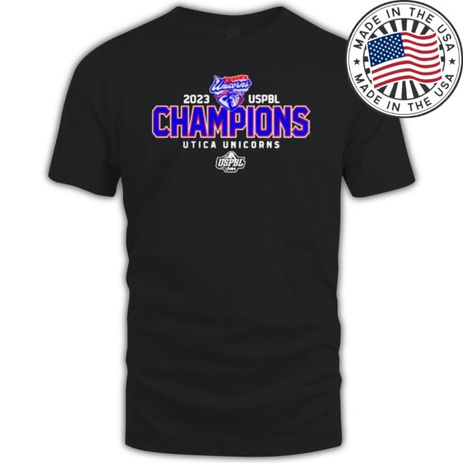 Utica Unicorns 2023 Uspbl Champions New Shirt Utica Unicorns 2023 Uspbl Champions Official Shirt