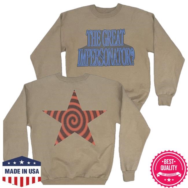 Official Halsey Music Store Merch The Great Impersonator Brown Crewneck Sweatshirt