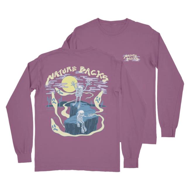 Official Nature Backs Merch Store Spectral Long Sleeve Tshirt Berry NatureBacks Apparel Clothing Shop