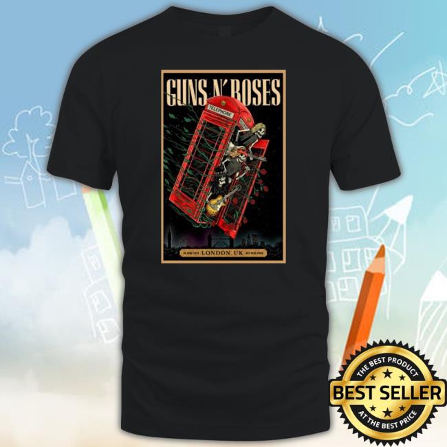Guns N’ Roses London England 2023 Poster Tee