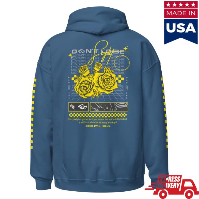 Official Itsjusta6 Merch Store Shop Itsjusta6 DLS Sparkle Pull Over Hoodie Indigo Blue
