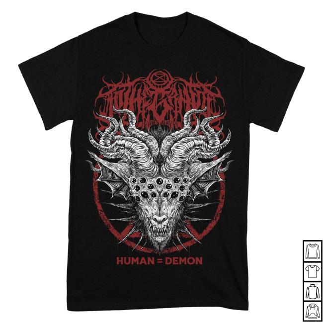 Official To The Grave Rising Merch To The Grave - Human = Demon T-Shirts Risingmerch