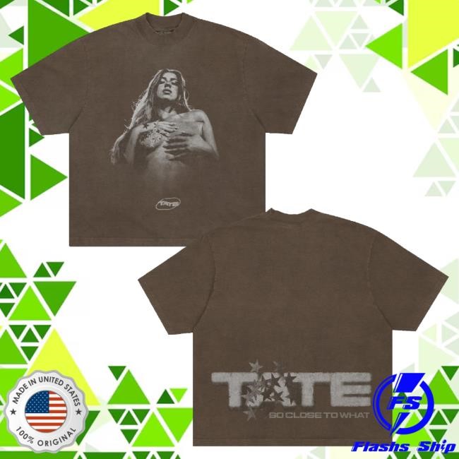 Trending Tate Mcrae Merch Pose Brown Tee