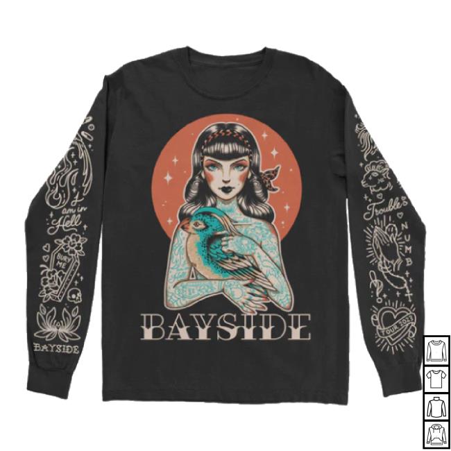 Trending Bayside Merch Store Tattoo Black Shirt Bayside Shop