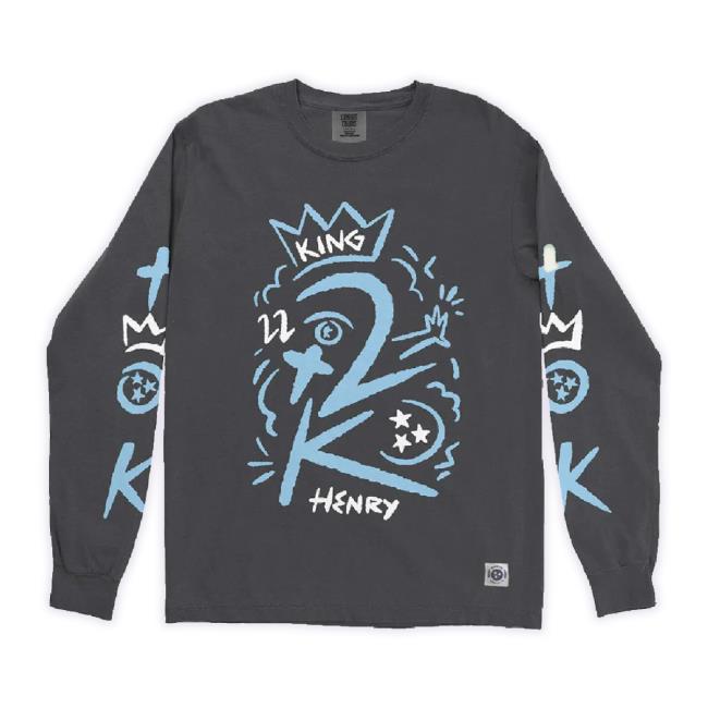 Official Hang Tn Merch Store The King 2K Derrick Henry Unisex Sweatshirt Black Hangtn Shop