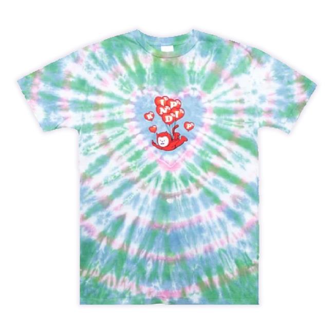Official Dino Skate Merch Store Ripndip Cupids Nightmare Long Sleeve Tee (Blue/Pink Heart Dye) Dinoskateshop