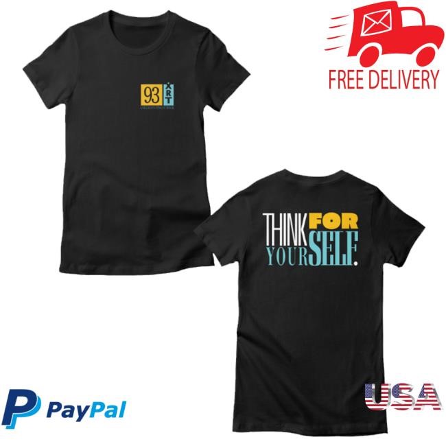 Official 93Xrt Logo Merch Store Think For Yourself Dark Sweatshirt
