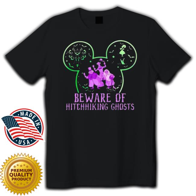 Beware Of Hitchhiking Ghosts Halloween Tank Top