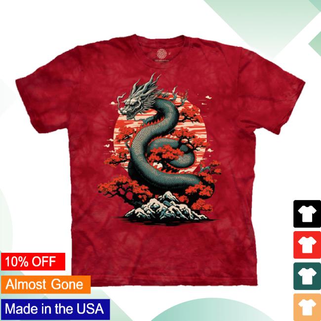 Trending The Mountain Merch Store Dragon Blossom Classic Cotton Tee Themountain Shop