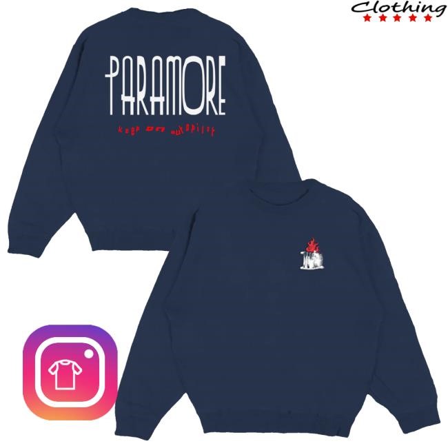 Paramore Merch Store Thick Skull Van Long Sleeve Shirt