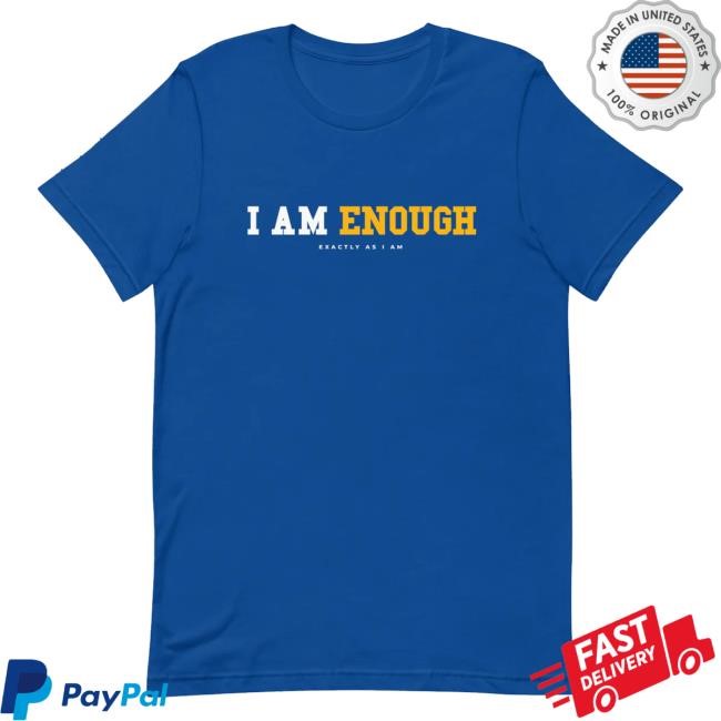 I Am Enough Collection I Am Enough Strong Mental Health T-Shirt With Peace Sign For Women Crewneck Sweatshirt