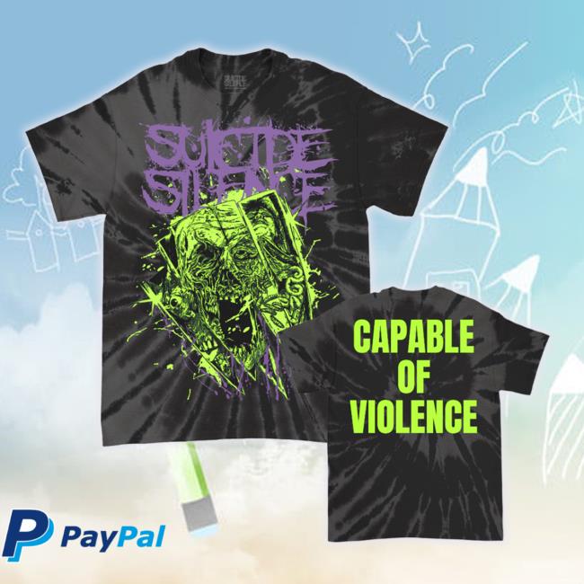 Official Suicide Silence Store Capable Of Violence Sweaters (Grey Swirl Dye)