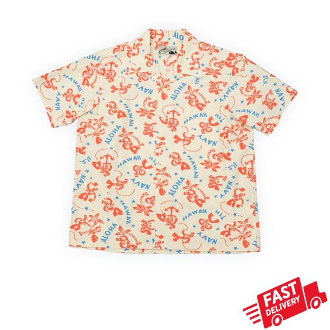 Sun Surf - Cotton Ripstop Open Shirt - Sailor Moku Stars T-Shirt