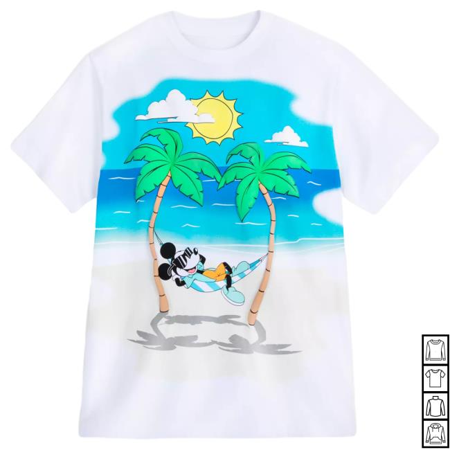 Official Shop Disney Merch Store Mickey Mouse Summer Top Shirt Shopdisney