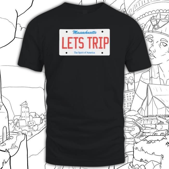 Top Let’S Trip License Plate New Tee Shirt