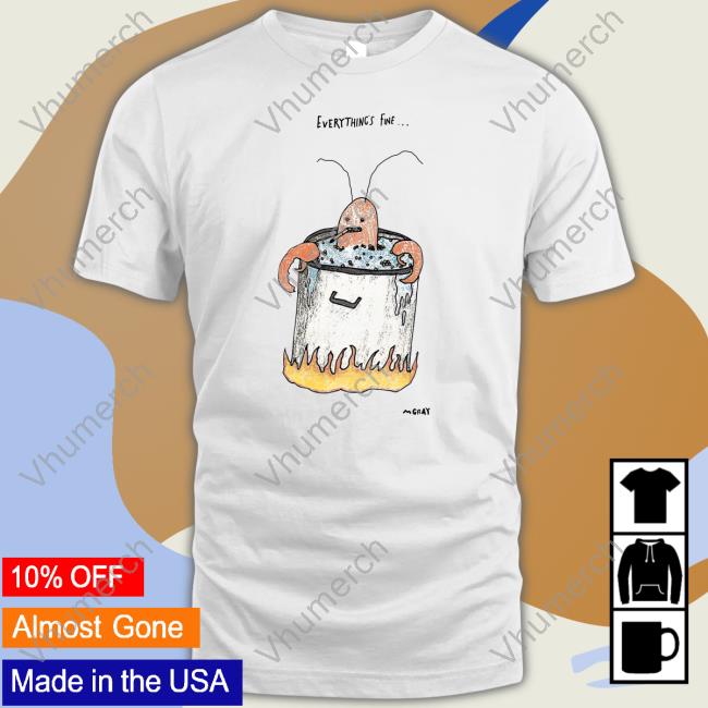 Really Good Artist Merch Everything Fine Mgray Shirt
